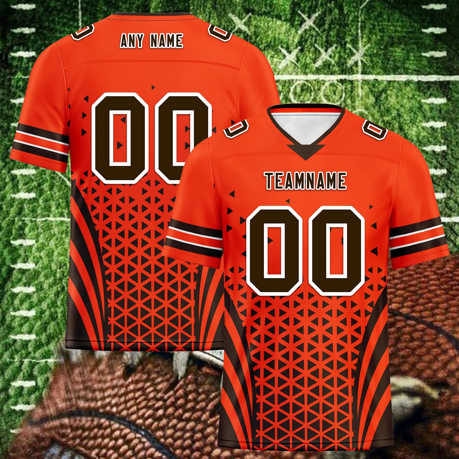 Custom Black Orange Ohio Personalized Authentic Football Jersey FBJ02-D023033-8