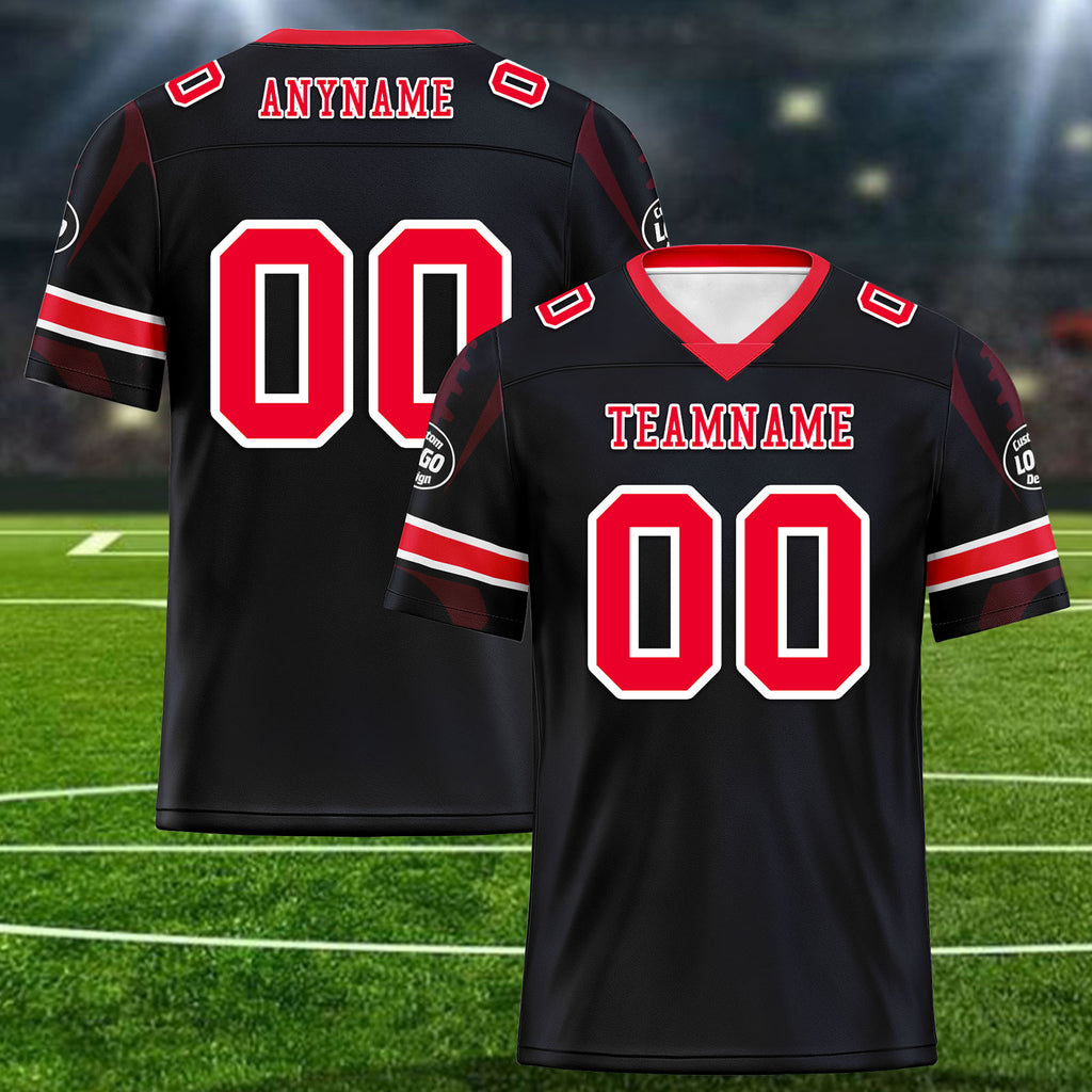 Custom Blue Houston Football Jersey and Sports Shoes Combo Offer Personalized Combo ZH-D025008-10
