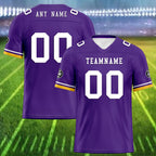 Custom Purple Minnesota Personalized Authentic Football Jersey FBJ02-D020263-17