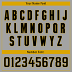 Custom Gray Yellow Raglan Sleeves Personalized Authentic Baseball Jersey BSBJ01-D017188