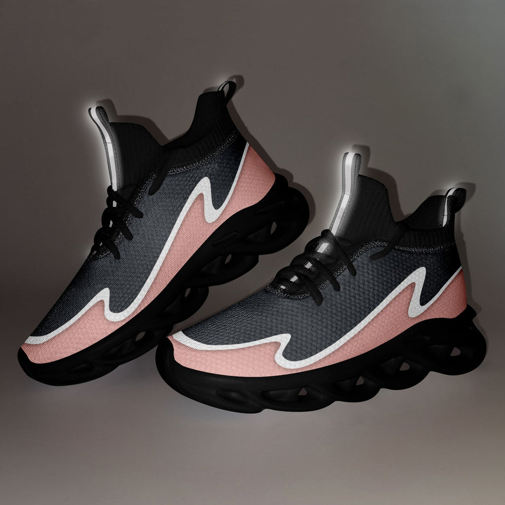Custom Gray Pink Maxsoul Shoes Personalized Sneaker FN030A-E020011-15