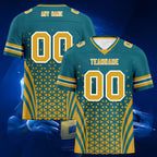 Custom Blue Black Florida Personalized Authentic Football Jersey FBJ02-D023033-16