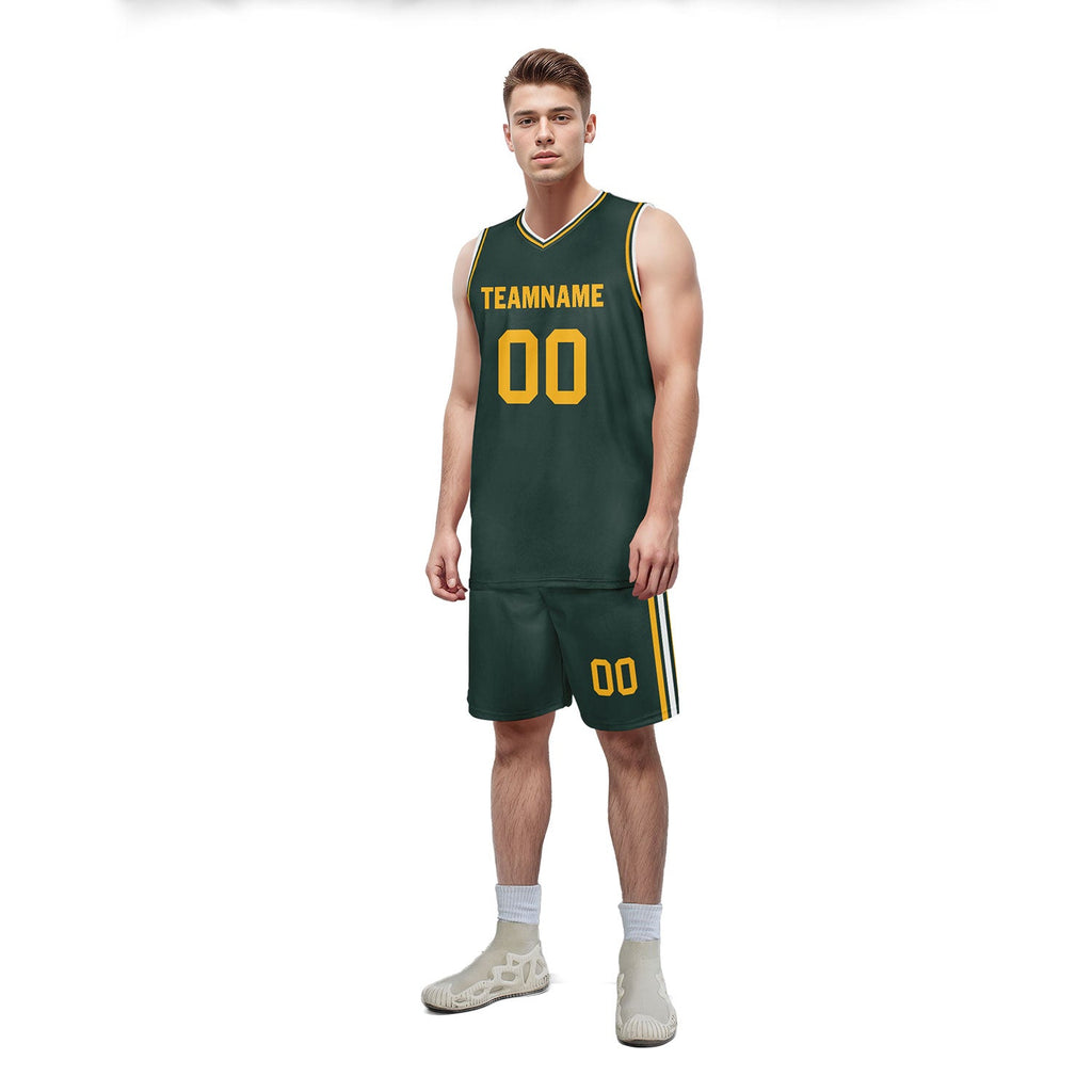 Custom Green Classic Style Sports Uniform Basketball Jersey BBJ01-D020105-10