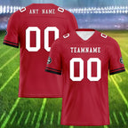 Custom Red Tampa Personalized Authentic Football Jersey FBJ02-D020263-29