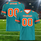 Custom Light Green Miami Personalized Authentic Football Jersey FBJ02-D025033-25