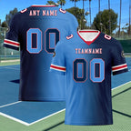 Custom Deep Blue Light Blue Tennessee Personalized Authentic Football Jersey FBJ02-D028017-32