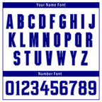 Custom White Navy Blue Zebra Pattern Personalized Authentic Baseball Jersey BSBJ01-D020201-3