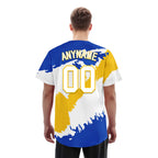 Custom Blue White Yellow Uruguayan Flag Personalized Authentic Baseball Jersey BSBJ01-E06022-7