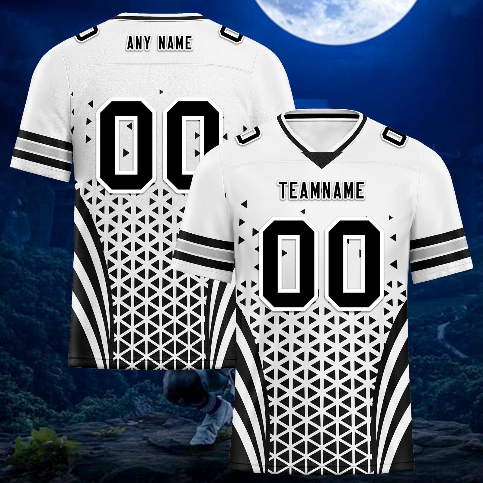 Custom Black White Nevada Personalized Authentic Football Jersey FBJ02-D023033-20