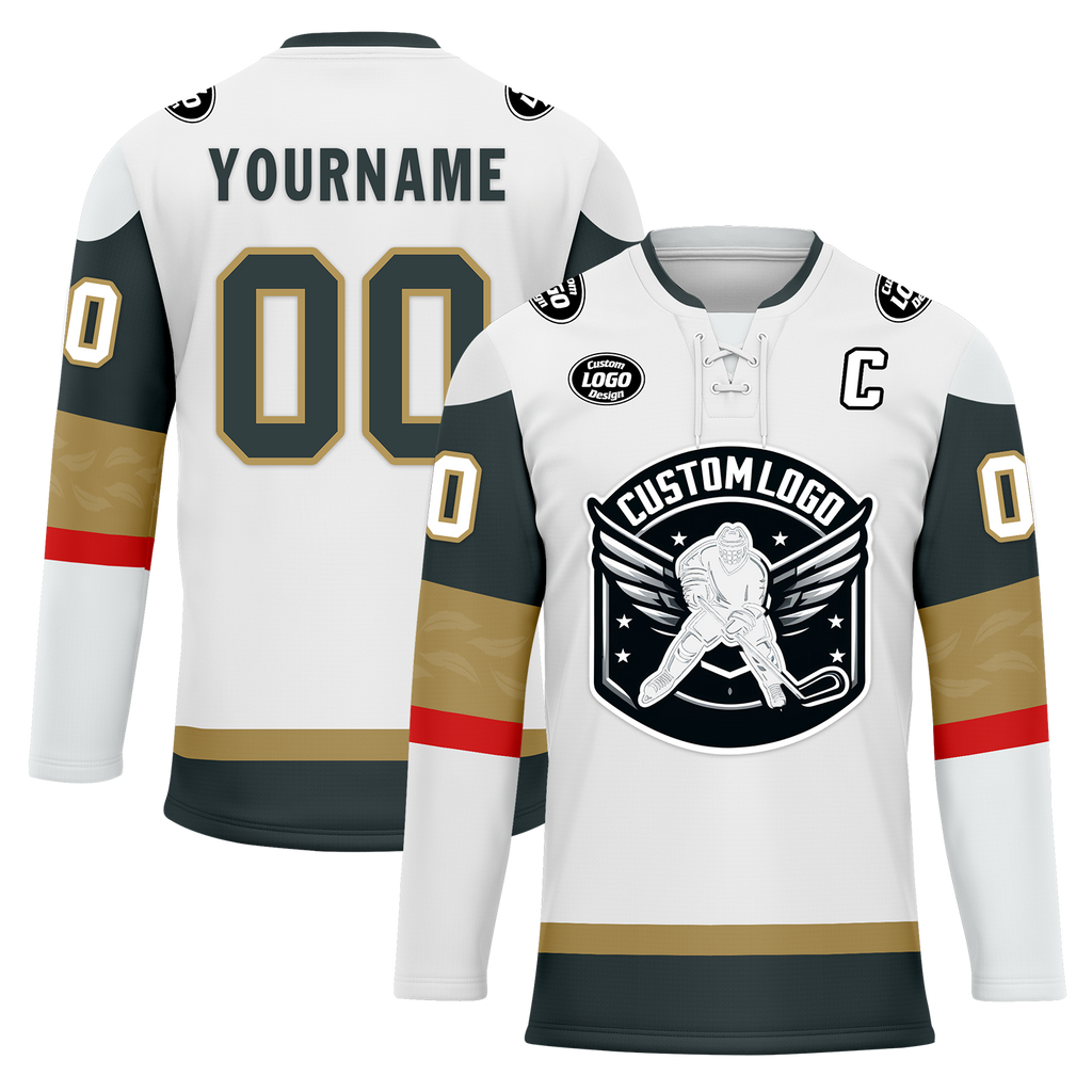 Custom White Personalized Hockey Jersey HCKJ01-D0a70df