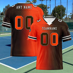 Custom Orange Brownish Red Ohio Personalized Authentic Football Jersey FBJ02-D028017-20