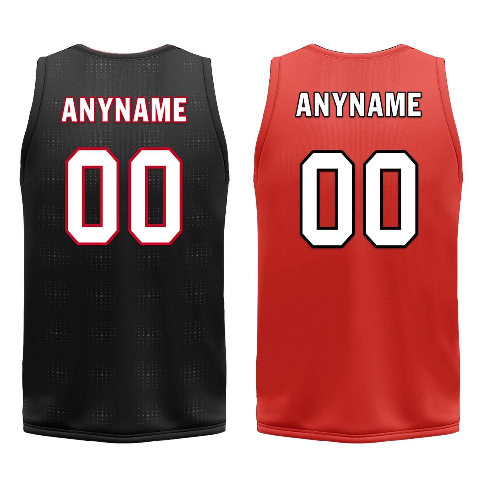 Custom Black Red Plaid Portland City Edition Personalized Reversible Basketball Set Sports Basketball Jersey BBJ01R-D0610-25