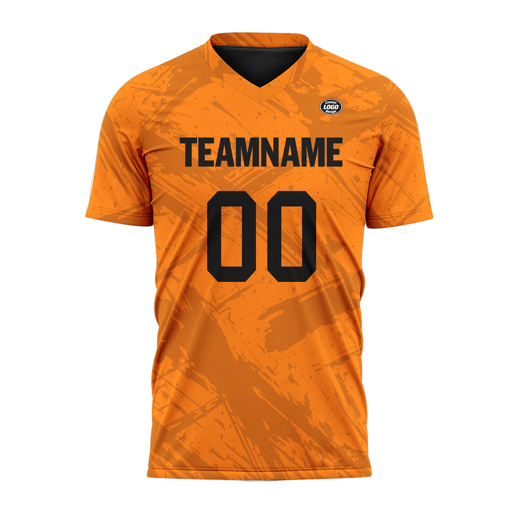 Custom Orange Soccer Sets Jersey Personalized SCJ101-D28013