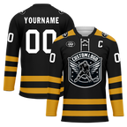Custom Black Yellow Personalized Hockey Jersey HCKJ01-D0a70ee