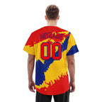 Custom Red Yellow Blue Colombian Flag Personalized Authentic Baseball Jersey BSBJ01-E06022-11