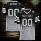 Custom Black Gray Las Vegas Personalized Authentic Football Jersey FBJ02-D020249-20