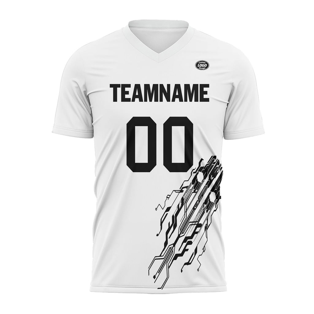 Custom White Soccer Sets Jersey Personalized SCJ101-D28020