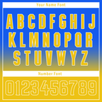 Custom Blue Yellow Fade Fashion Personalized Authentic Baseball Jersey BSBJ01-D0a70c0