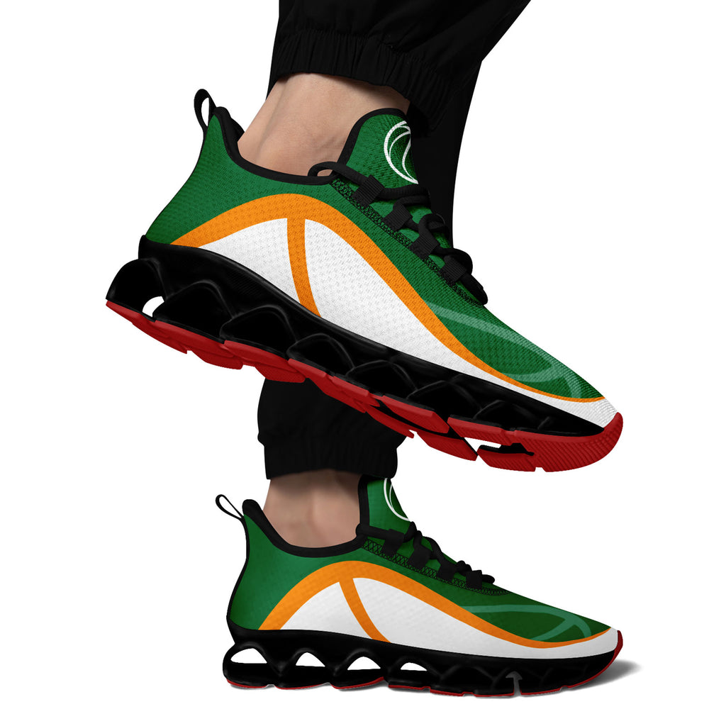 Custom Green Orange Maxsoul Shoes Personalized Sneaker FN003XD-D020391-18