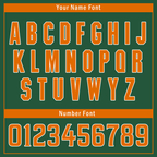 Custom Green Orange Raglan Sleeves Personalized Authentic Baseball Jersey BSBJ01-D017208