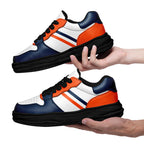 Custom Blue Orange Denver Shoes Personalized Sneaker FN032-D020389-10