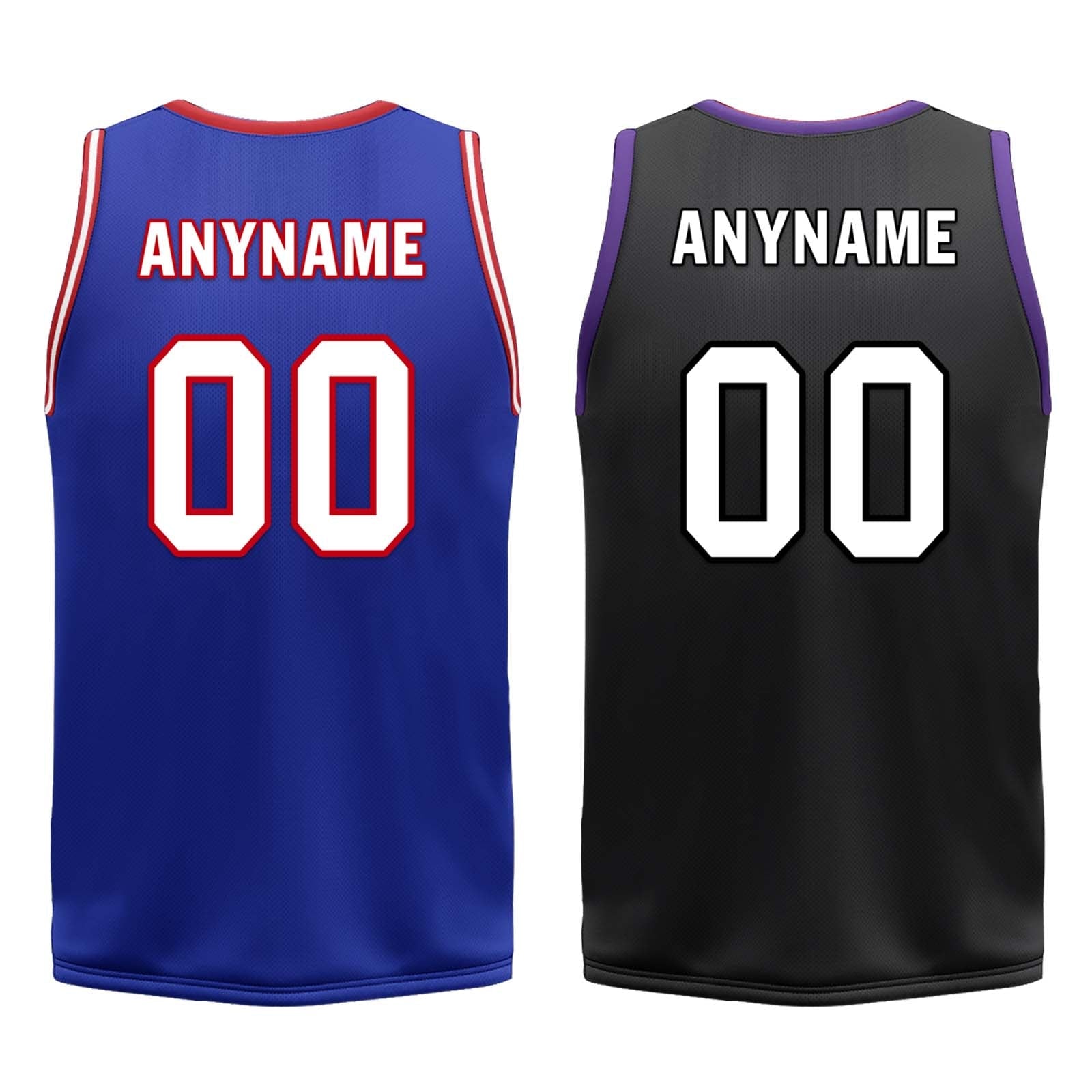 Custom Blue Red White Sacramento City Edition Personalized Reversible Basketball Set Sports Basketball Jersey BBJ01R-D0610-26-COOLMAX