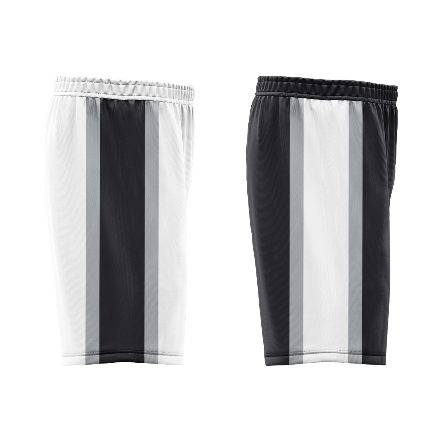 Custom White Black Classic Style Reversible Basketball Uniform Personalized COOLMAX BBJR-D017051