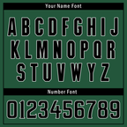Custom Green Black Raglan Sleeves Personalized Authentic Baseball Jersey BSBJ01-D017207