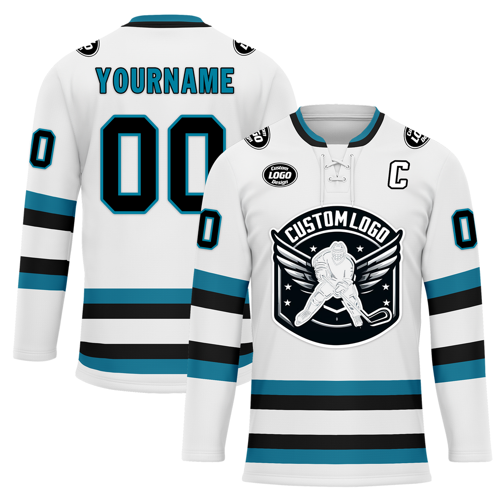 Custom White Personalized Hockey Jersey HCKJ01-D0a70c9