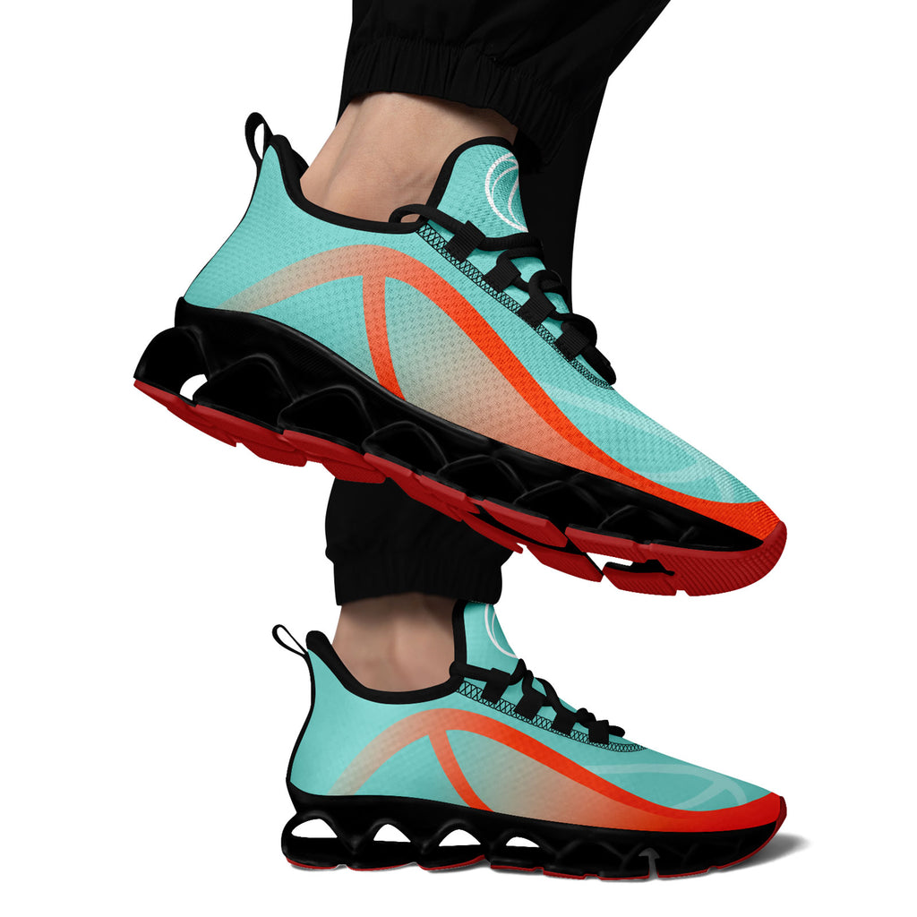 Custom Orange Blue Maxsoul Shoes Personalized Sneaker FN003XD-D020391-21