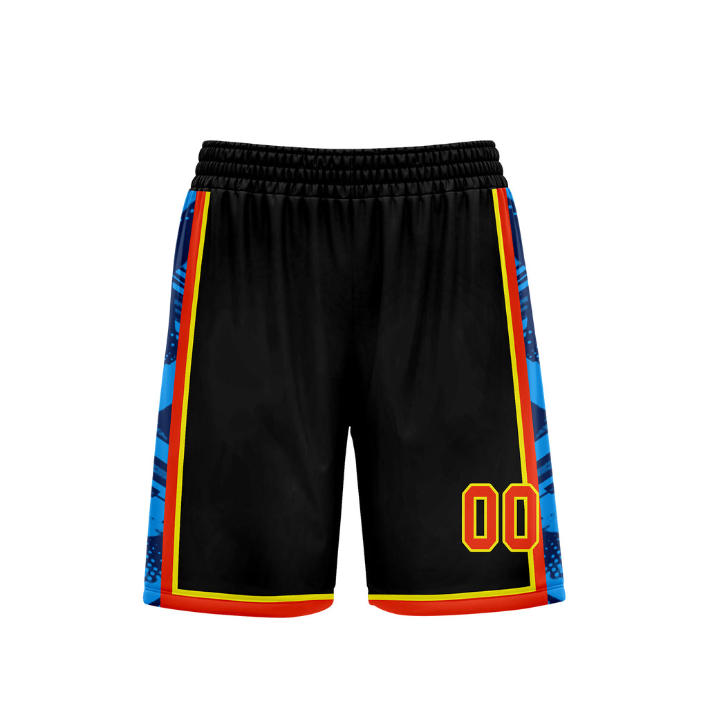 Custom Black Blue Orange City Edition Personalized Sports Uniform Authentic Basketball Jersey BBJ01-D06101-21
