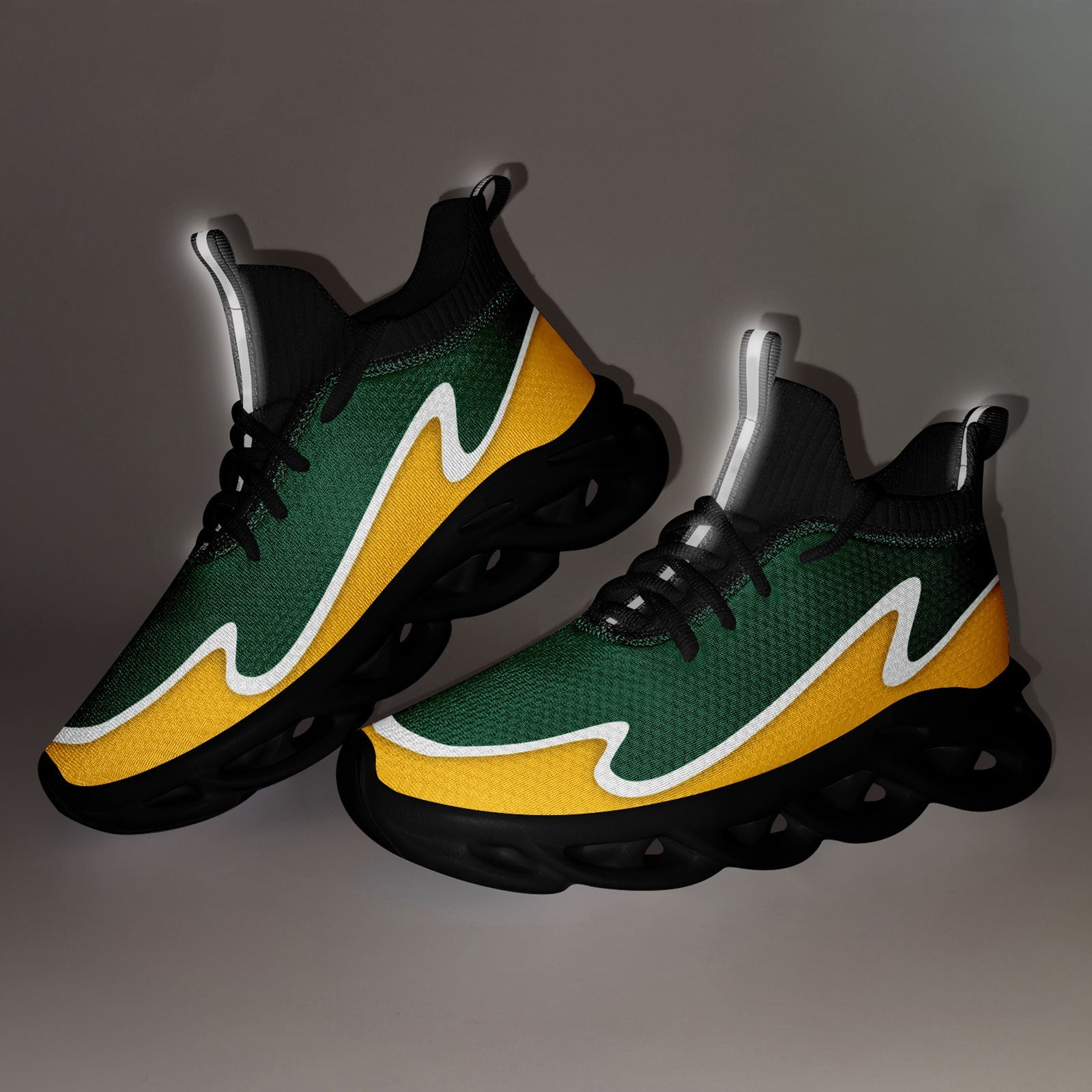 Custom Green Yellow Maxsoul Shoes Personalized Sneaker FN030A-E020011-23