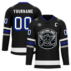 Custom Black Grey Personalized Hockey Jersey HCKJ01-D0a70ba