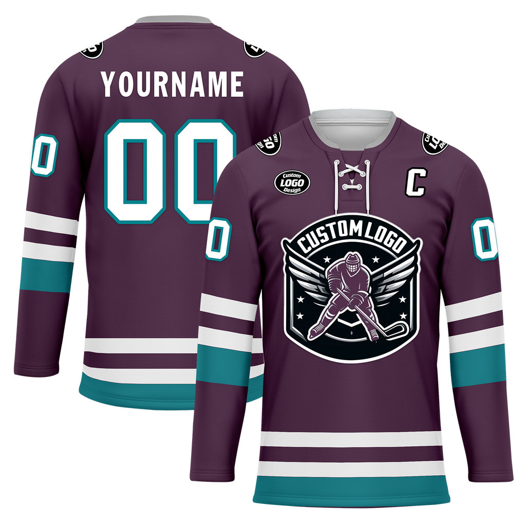 Custom Purple Personalized Hockey Jersey HCKJ01-D0a70d7