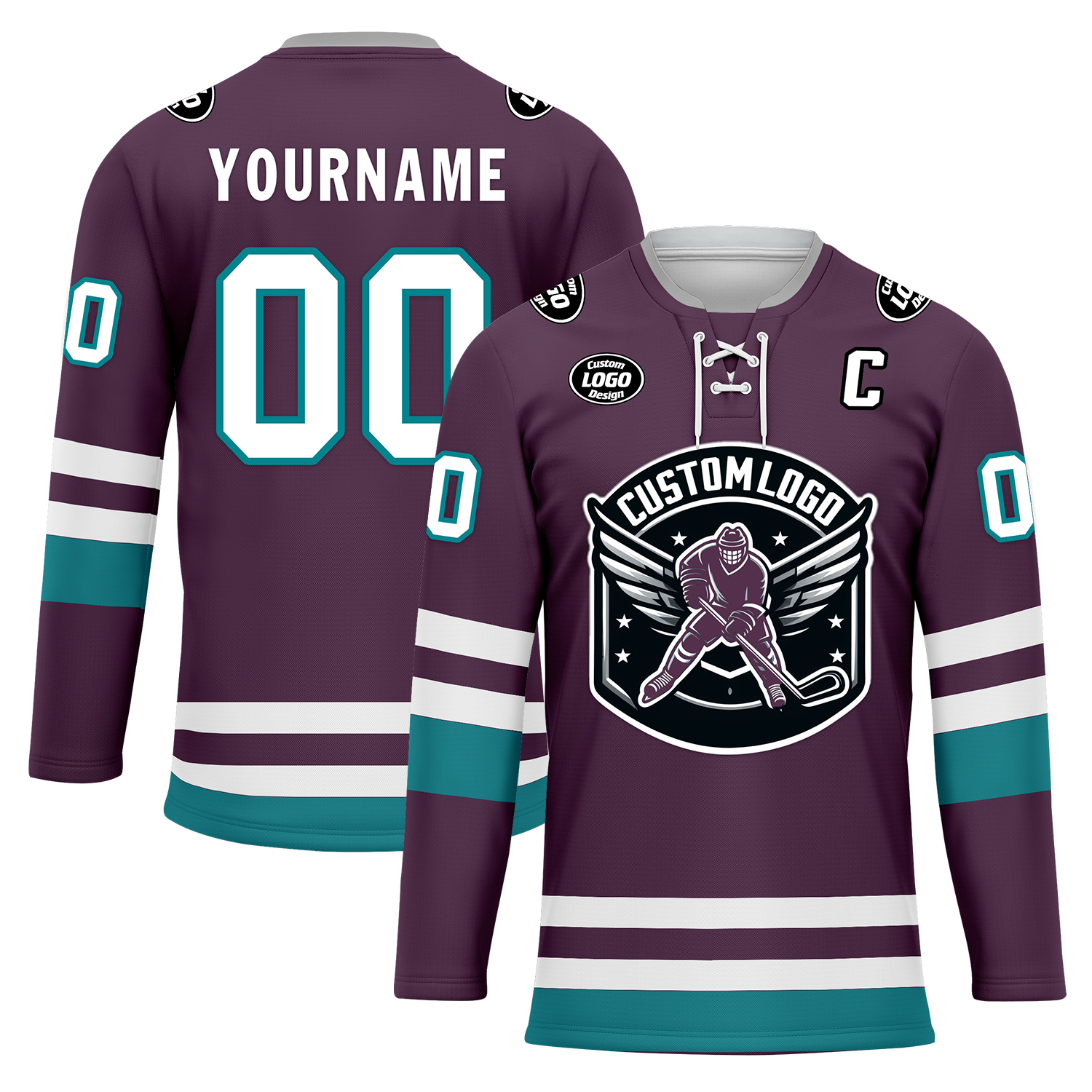 Custom Purple Personalized Hockey Jersey HCKJ01-D0a70d7
