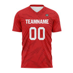 Custom Red Soccer Sets Jersey Personalized SCJ101-D28028