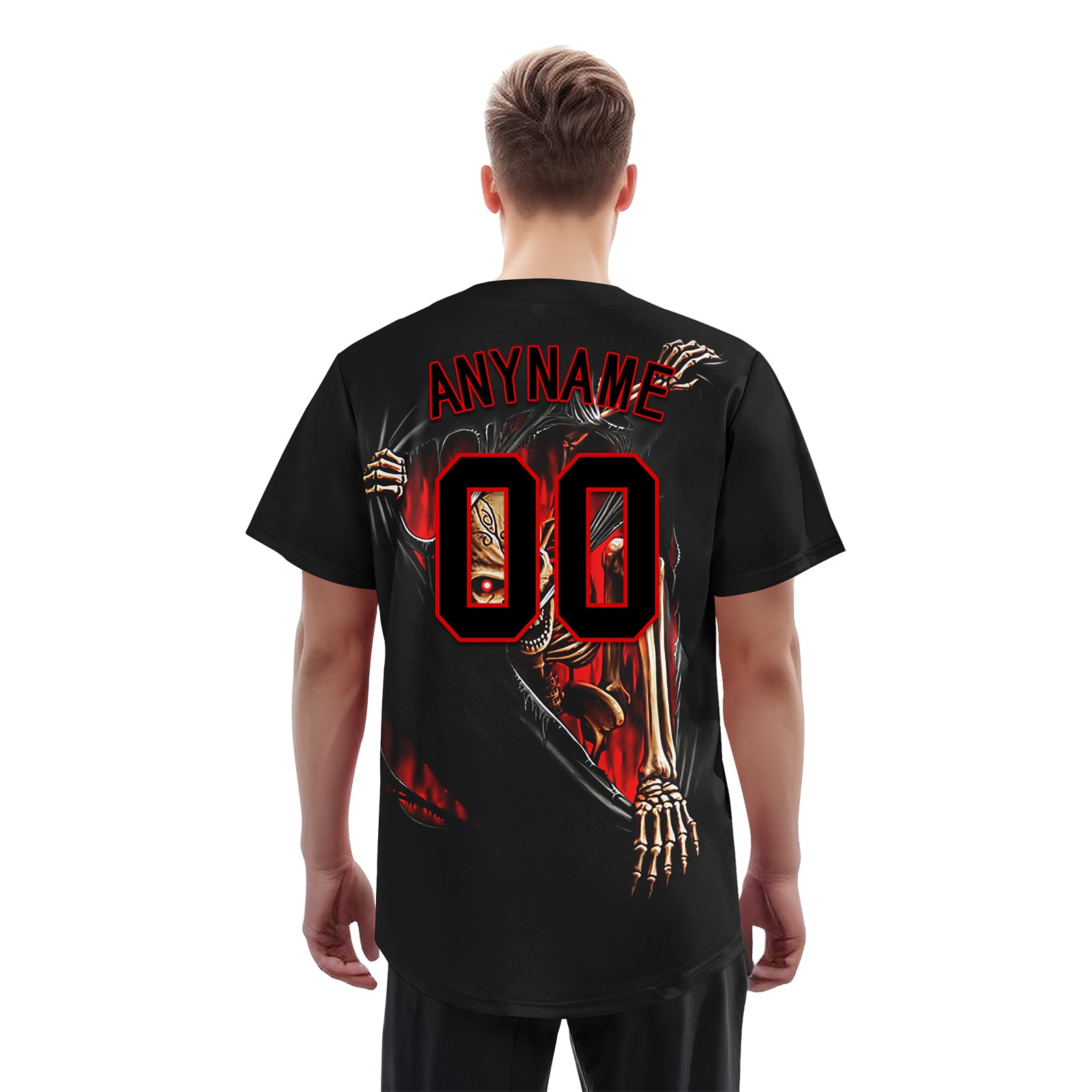 Custom Gothic Personalized Authentic Baseball Jersey BSBJ01-E06001