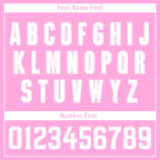 Custom Pink White Raglan Sleeves Personalized Authentic Baseball Jersey BSBJ01-D020200-16