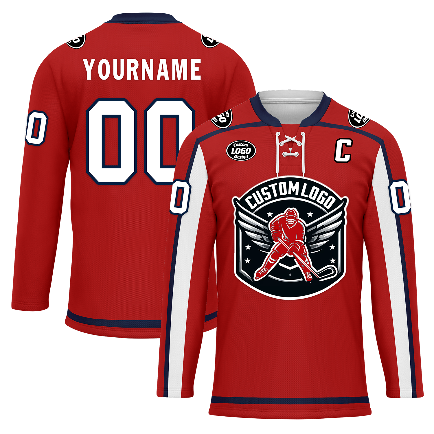 Custom Red Personalized Hockey Jersey HCKJ01-D0a70e9