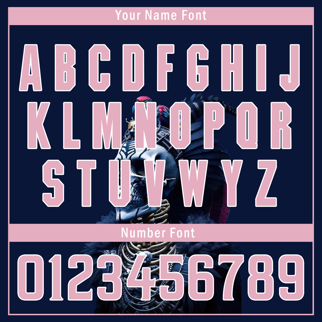 Custom Blue Pink Skull Fashion Personalized Authentic Baseball Jersey BSBJ01-D017145