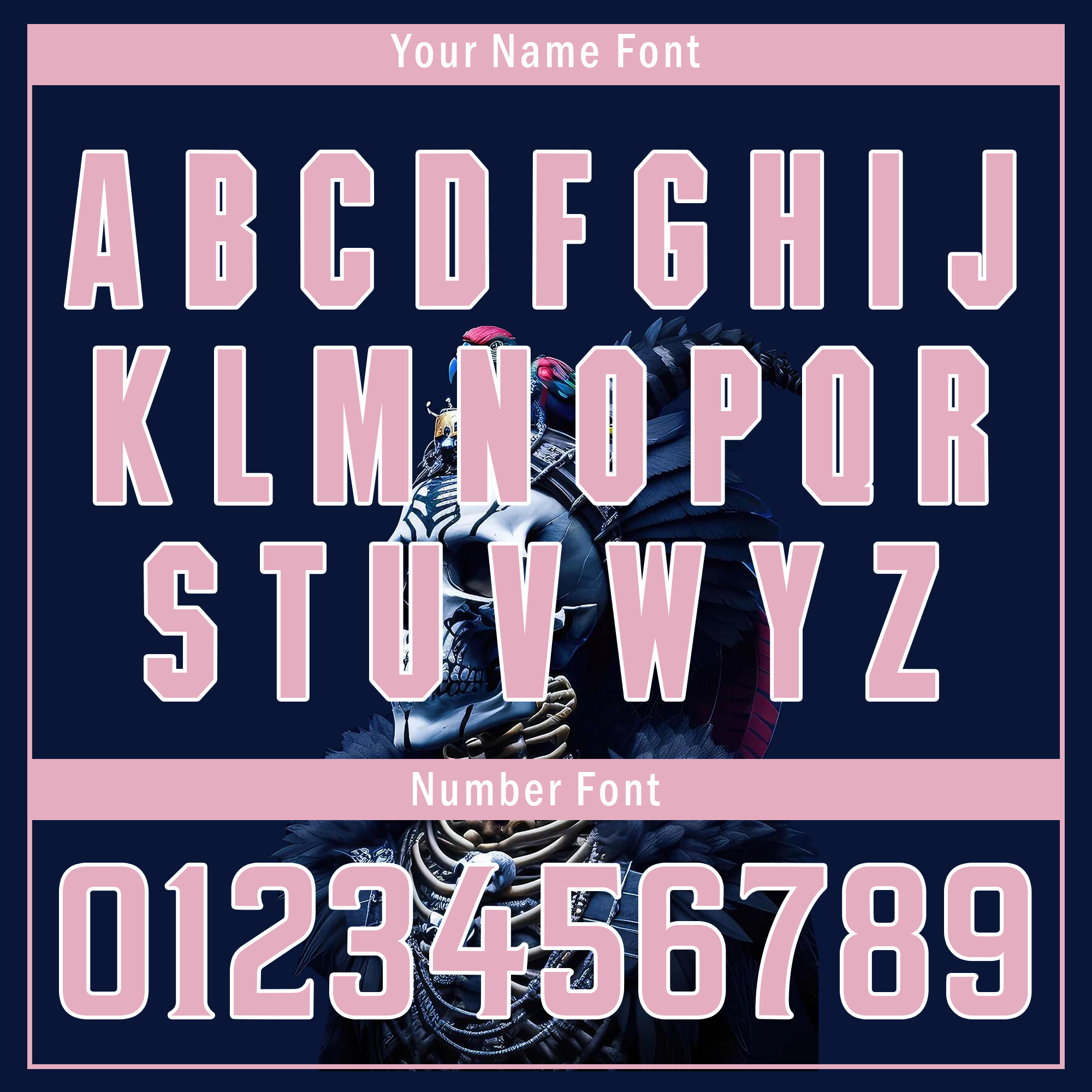 Custom Blue Pink Skull Fashion Personalized Authentic Baseball Jersey BSBJ01-D017145