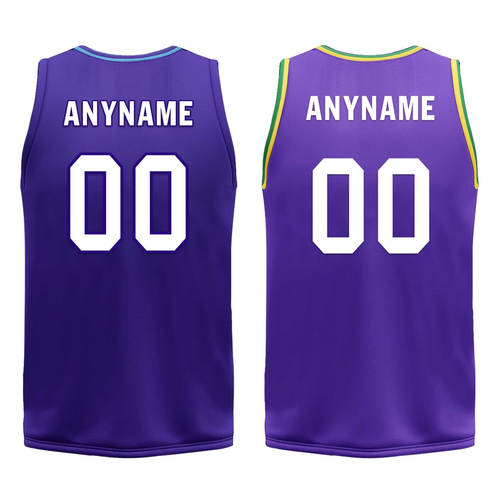 Custom Purple White Utah City Edition Personalized Reversible Basketball Set Sports Basketball Jersey BBJ01R-D0610-29
