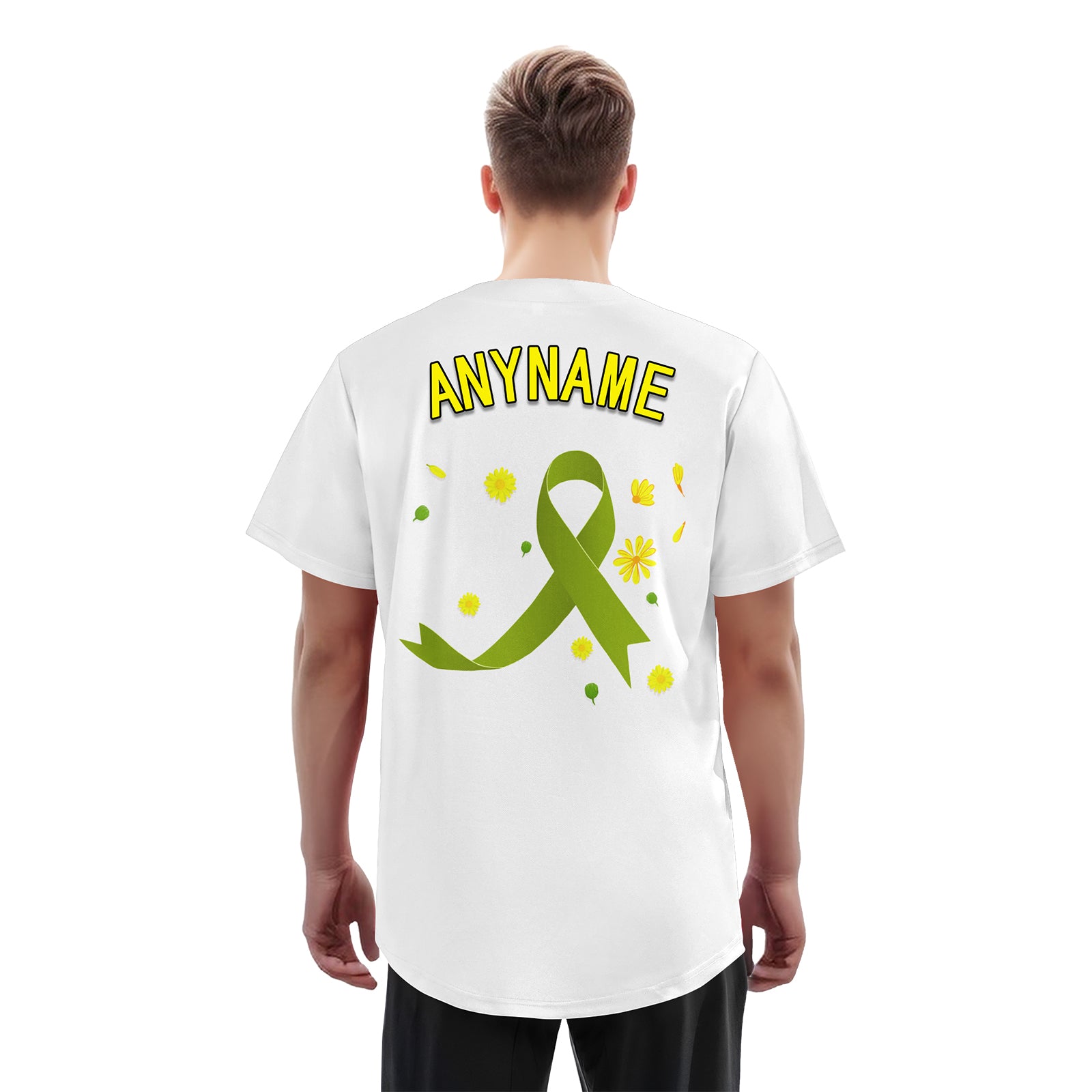 Custom White World Cancer Day Personalized Authentic Baseball Jersey BSBJ01-E06020-5