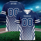 Custom Blue White Indiana Personalized Authentic Football Jersey FBJ02-D023033-14
