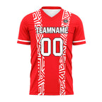Custom Red Soccer Sets Jersey Personalized SCJ101-D28009
