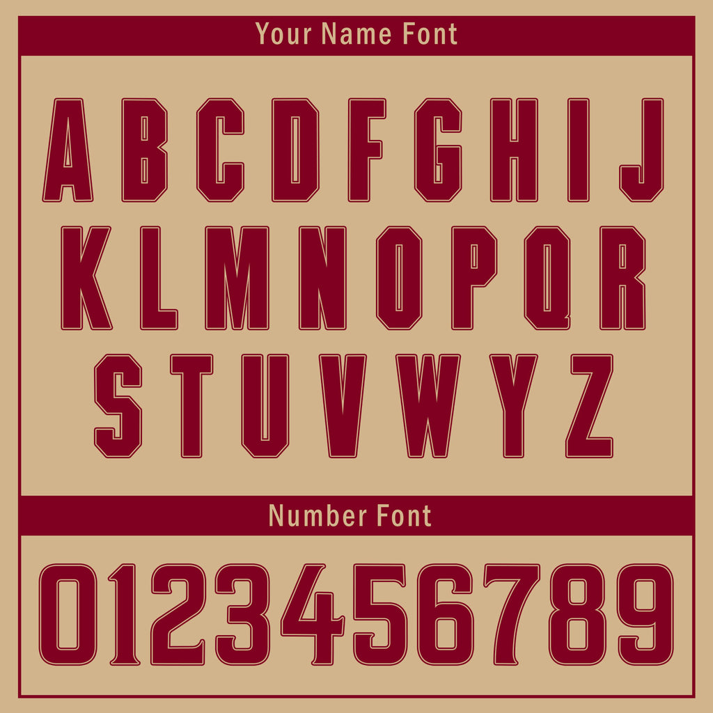 Custom Burgundy Tan Zebra Pattern Personalized Authentic Baseball Jersey BSBJ01-D020201-8