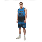 Custom Blue Black Fade Fashion Sports Uniform Basketball Jersey BBJ01-D020102-11