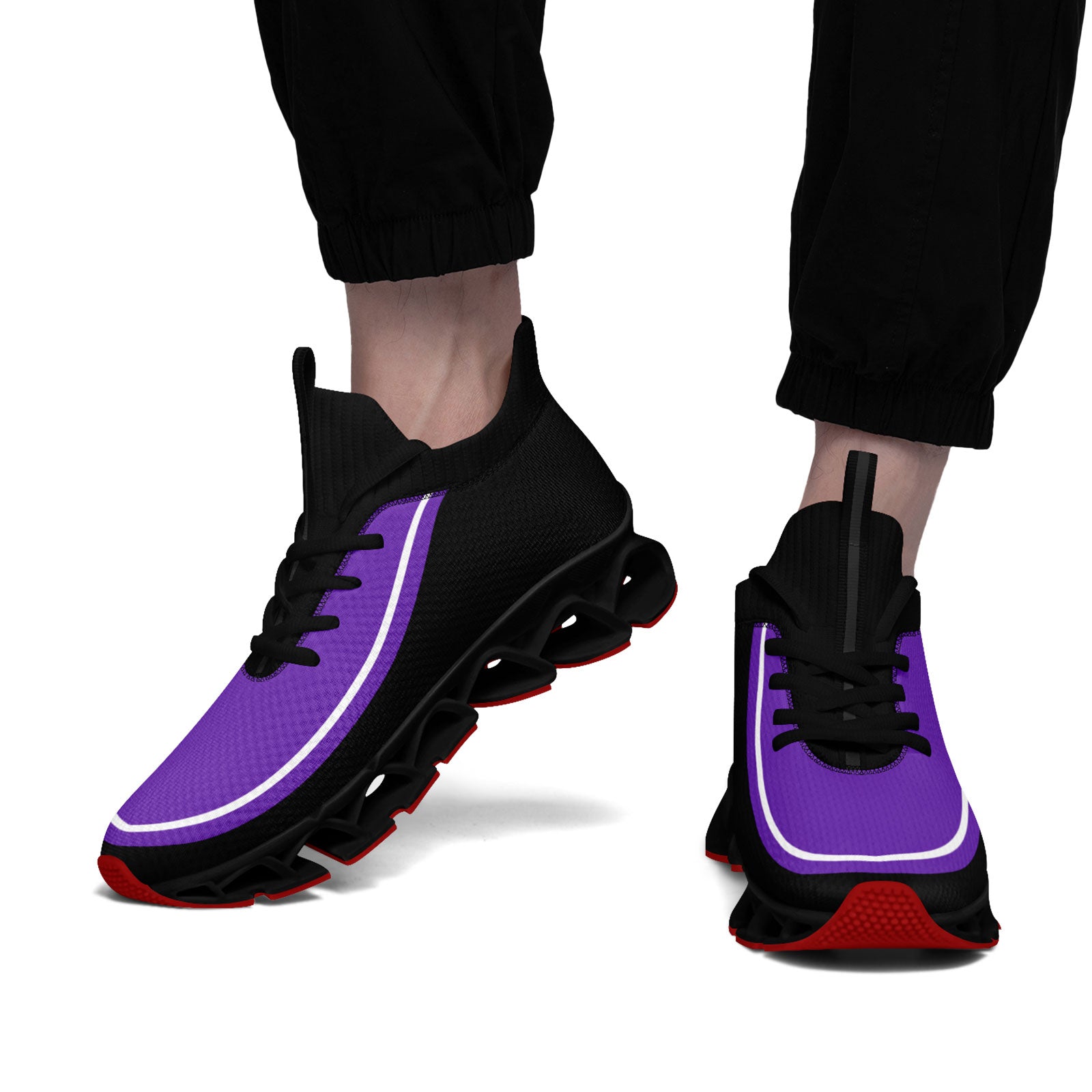 Custom Purple Black Maxsoul Shoes Personalized Sneaker FN030XD-D020388-15