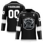 Custom Black White Personalized Hockey Jersey HCKJ01-D0a70e8