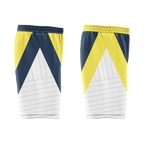 Custom Yellow Blue Classic Style Reversible Basketball Uniform Personalized COOLMAX BBJR-D017060